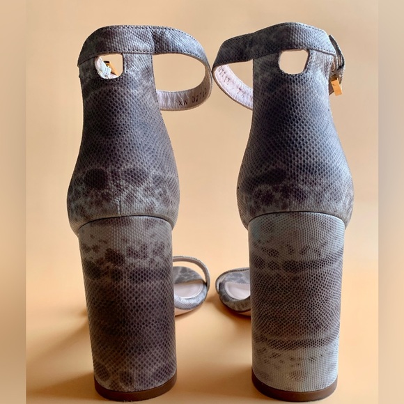 Stuart Weitzman NEARLYNUDE Block Sandal size 7.5 - Picture 5 of 9